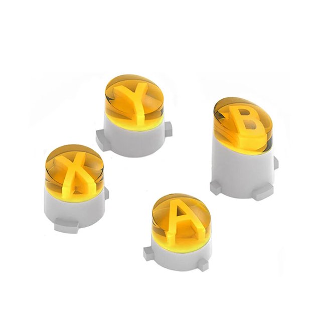 1Set Replacement Buttons ABXY Mod Kit for Xboxone Controller Button For Xbox One Slim / Elite Xbox Series X S Repair Part Yellow
