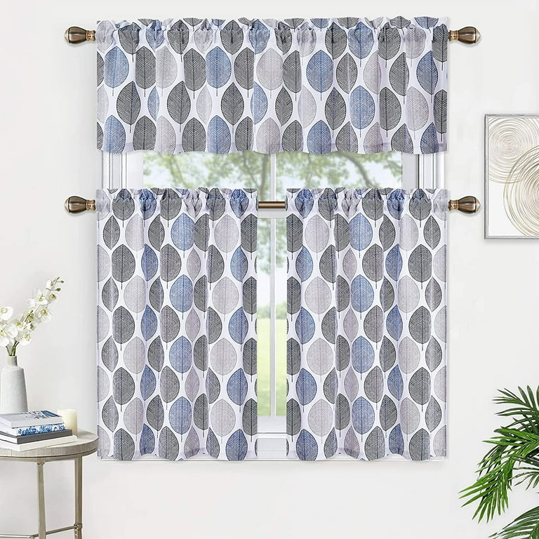 Gray kitchen curtains deals