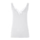 thumbnail image 4 of Moda sexy mujer cuello pico patchwork encaje sólido corto camis tops chaleco Fridja  qr623, 4 of 6