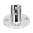 thumbnail image 1 of Accesorios para pasamanos de barco marino de base redonda de 45° de acero inoxidable, accesorios para barandilla de cubierta con brida de 22 mm/0,9 pulgadas, 1 of 8