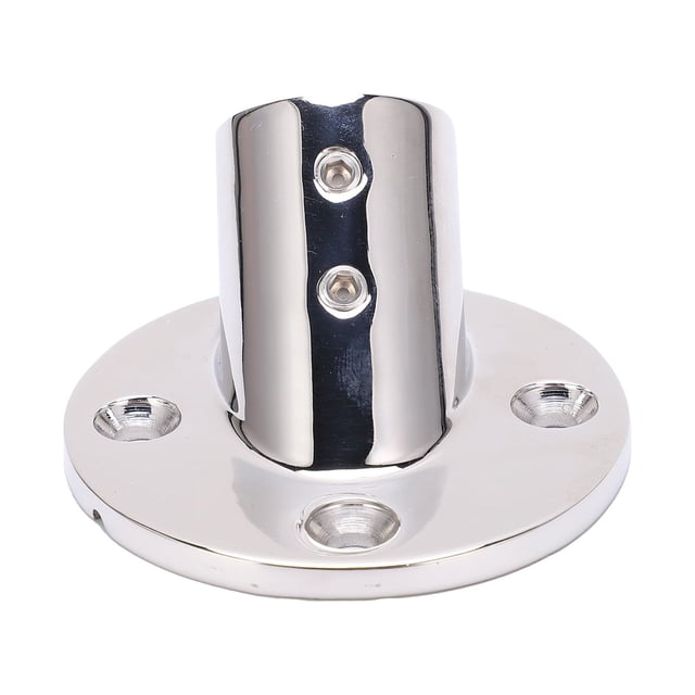 Accesorios para pasamanos de barco marino de base redonda de 45° de acero inoxidable, accesorios para barandilla de cubierta con brida de 22 mm/0,9 pulgadas