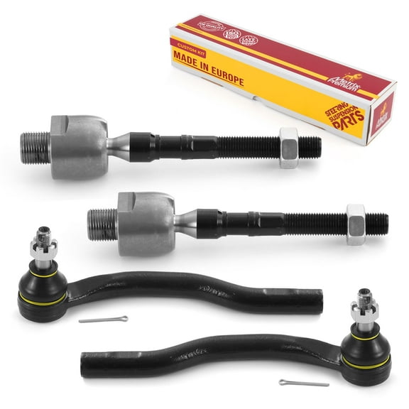 Metrix Premium Chassis Parts - 4 PC Inner & Outer Tie Rod End Kit Fits 2009-2013 Mazda 6, Replacement EV800833, ES800856, ES800855
