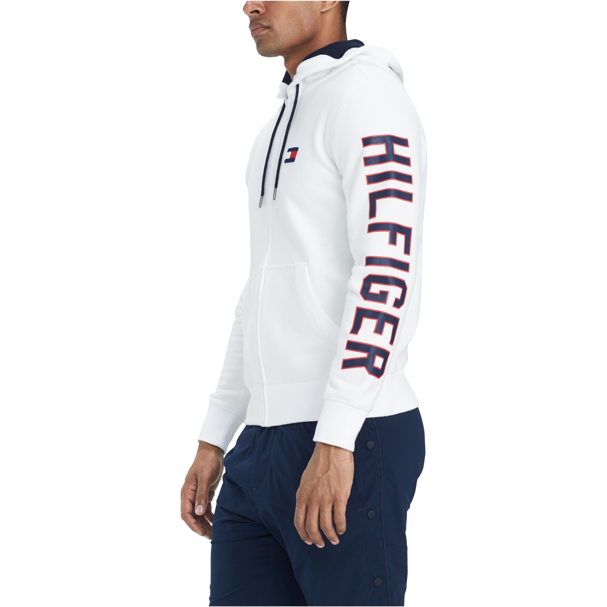 tommy hilfiger mens white hoodie