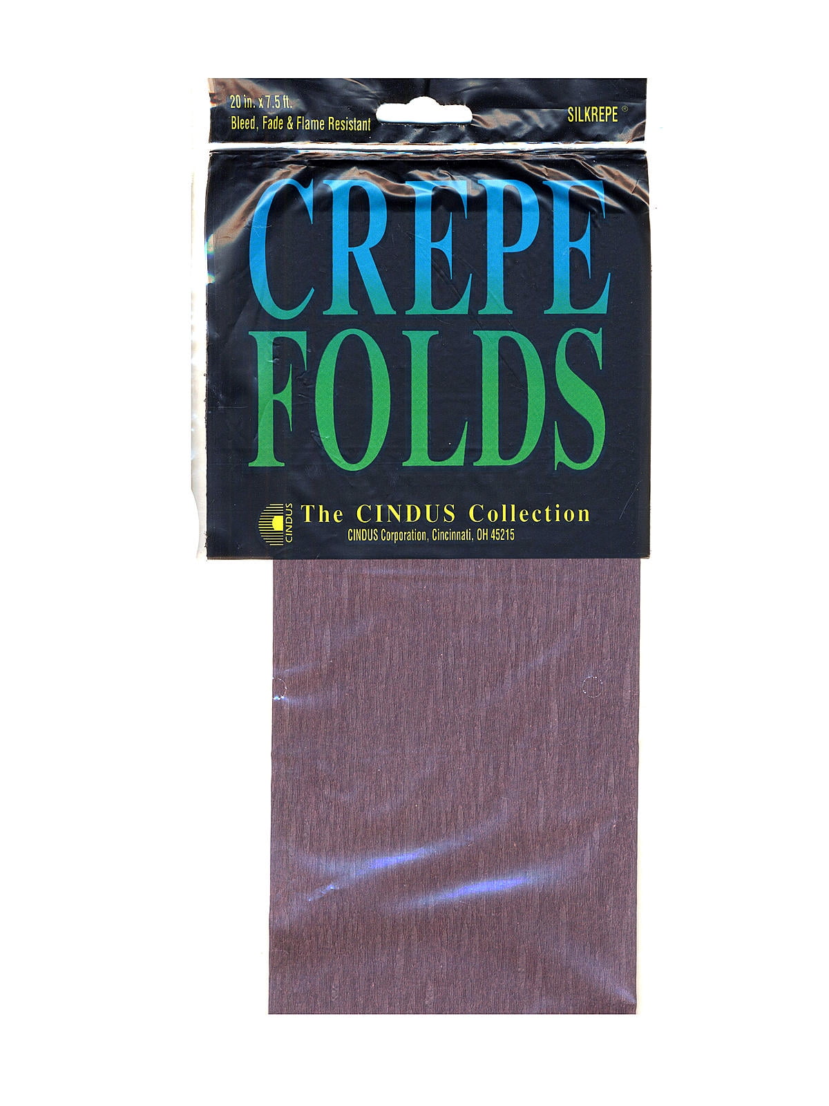 Crepe Paper Folds brown (pack of 12)