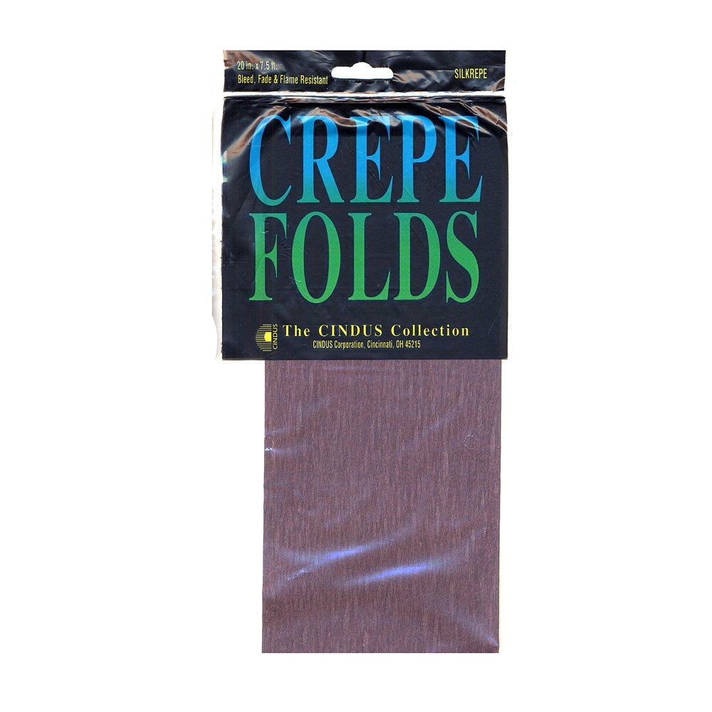 Crepe Paper Folds brown (pack of 12)