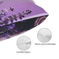 thumbnail image 5 of Salouo Lavender Roses Arrangement Pattern Pillow Cases,1PC Pillow Covers with Envelope Closure Decorative Pillow Case for Bed Couch,Pillows Not Included-14"x20", 5 of 6