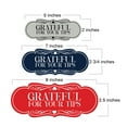 thumbnail image 5 of Signs ByLITA Designer Grateful for Your Tips Sign (Black Gold) - Large, 5 of 6