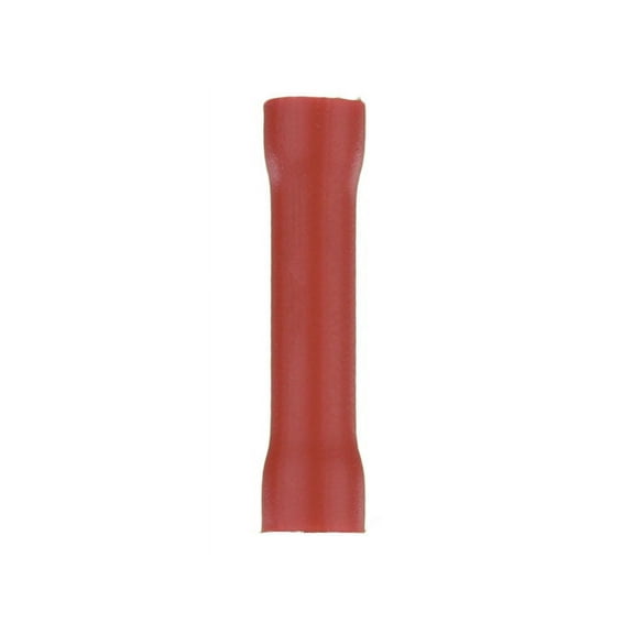 Red Vinyl Butt Connector 8 Gauge - Package of 25