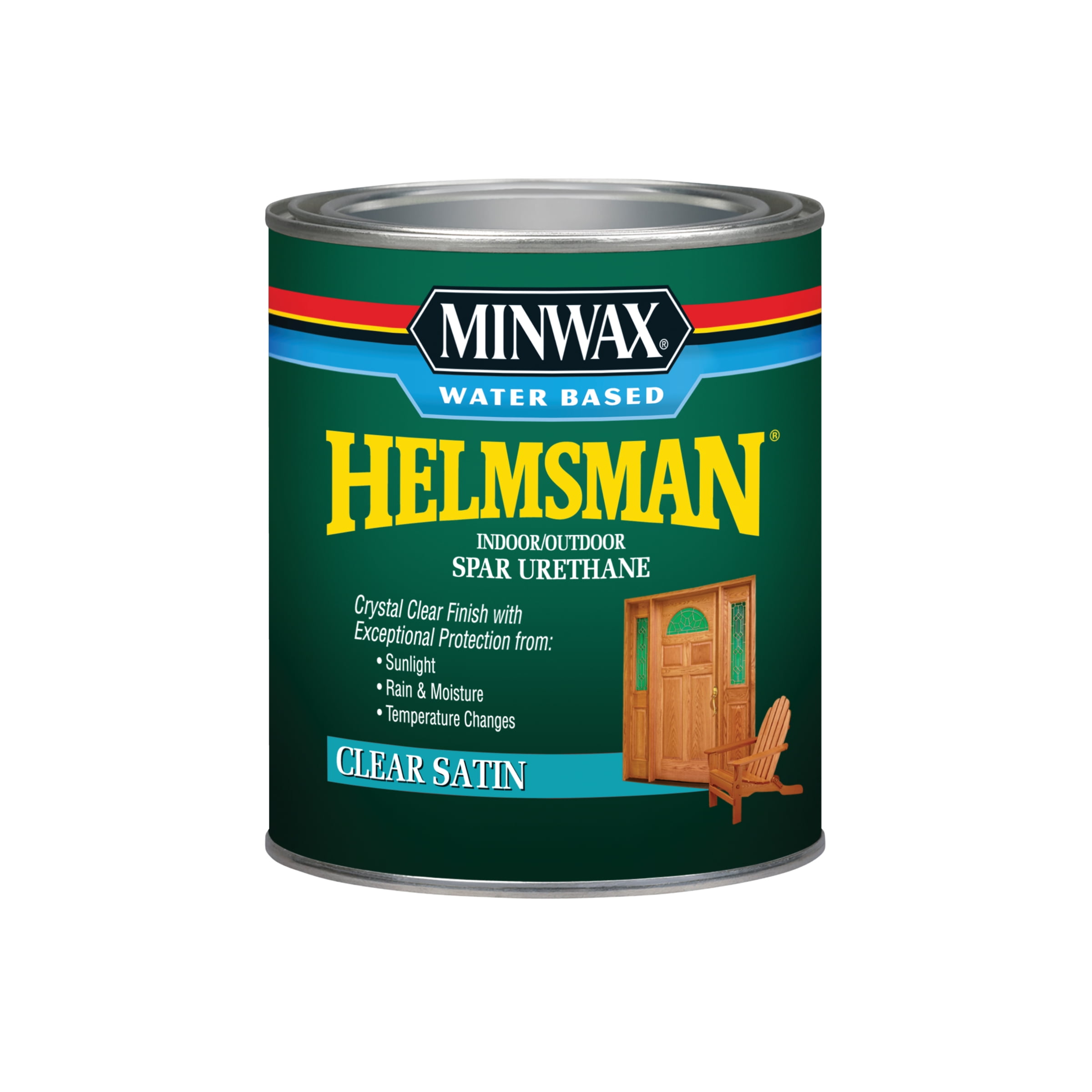 Minwax Water Based Helmsman Indoor/Outdoor Spar Urethane, Satin,Clear