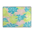 thumbnail image 2 of Area Rug Indoor 80"x58"in Non-Slip Wear Resistant Floor Mats Soft Large Carpets for Living Room Bedroom Home Decor Pink Teal Lime Green Floral, 2 of 7