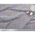thumbnail image 3 of Soimoi Cotton Duck Fabric Straw & Juice Beverages Printed Fabric 1 Yard 56 Inch Wide, 3 of 3