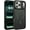 Dark Green/Black, variant on Magnetic for iPhone 17 Pro Max Case 2025 [Compatible with Magsafe] [Military-Grade Protection] Matte Women Men Anti-Slip Shockproof Bumper Phone Cases for 17 Pro Max 6.9", Hot Pink/Black