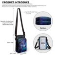 thumbnail image 6 of HELLHERO Rainbow Wolf Pattern 2 Layers Shoulder Bags 2 Zippers for Outdoor Travel, 6 of 7