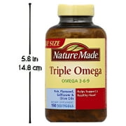 Nature Made Triple Omega 3 6 9 Softgels, 150 Count