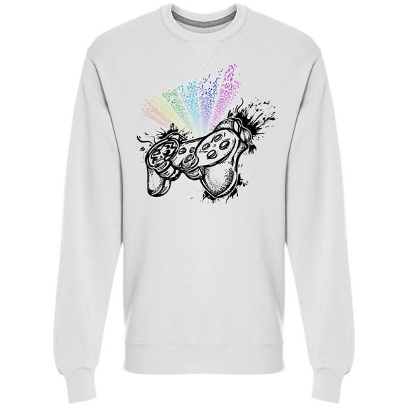 Controller And Rainbow Sweatshirt Men -Image by Shutterstock, Male Medium