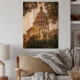 thumbnail image 2 of Designart "Texas Architectural Heritage Lone Star Legacy" Texas Print on Natural Pine Wood, 2 of 5