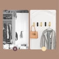 thumbnail image 4 of Foldable Hooks Wall Mount Heavy Duty Wall Hanger, Space Saving Storage Organizer, Long Lasting Decorative Utility Hooks | 4 Pieces Foldable Towel Holder Set for Bathroom Bedroom(Gray)Z, 4 of 9