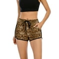thumbnail image 5 of Women's Leopard Beach Shorts Summer Casual Shorts Running Shorts, 5 of 6