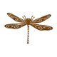 thumbnail image 1 of Dragonfly Silhouette Estaca Decoración de del jardín Escultura óxido de la escultura decorativa de instalación fácil de metal para interiores, 1 of 10