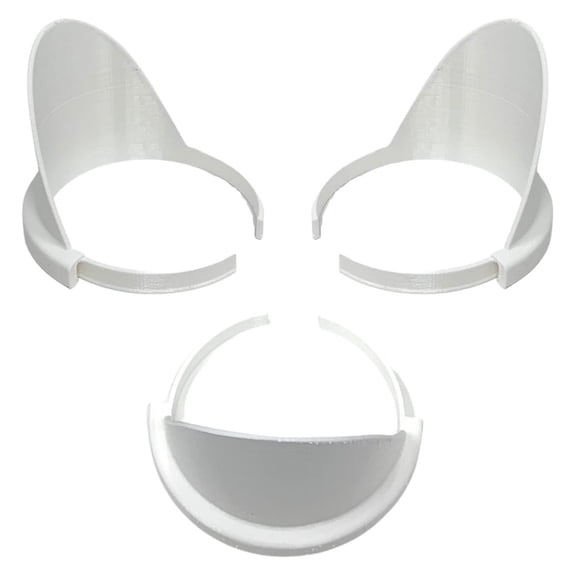 3 Pack Quart Paint Can Pourer - Fits Quart-Sized Paint Cans - White