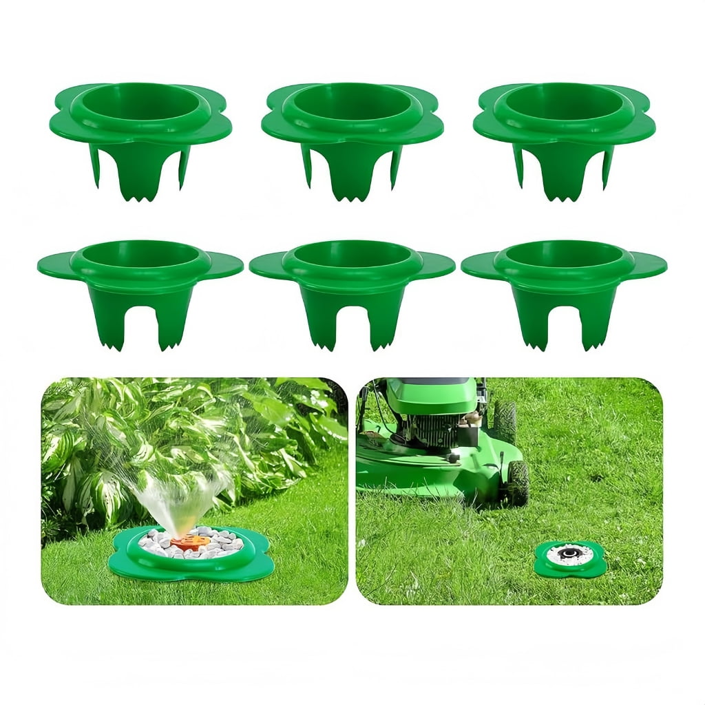Zeiwohndc (1-Piece) Sprinkler Head Cover Protector - Guard for In-Ground Irrigation, Anti-Crush Shield for Mowers & Foot