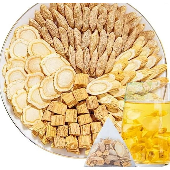 Ginseng Four Treasure Tea - Natural Chinese Traditional Herbal Ginseng Four Treasures Kidney Detox Cleanse Teabag For Men Women 10 Bags