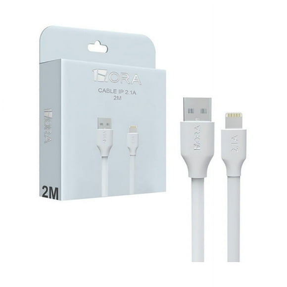 Cable de Carga y Datos Lightning 2m 1Hora para iPhone
