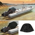 thumbnail image 2 of Motoforti Outboard Boat Motor Engine Cover 100-150HP Waterproof 210D Oxford Cloth Black, 2 of 6
