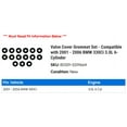 thumbnail image 2 of Valve Cover Grommet Set - Compatible with 2001 - 2006 BMW 330Ci 3.0L 6-Cylinder 2002 2003 2004 2005, 2 of 2