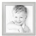 thumbnail image 2 of ArtToFrames 14" x 14" Metro Ice Silver Black Picture Frame, 14x14 inch Silver Wood Poster Frame (WOM-5247),  Pack, 2 of 7