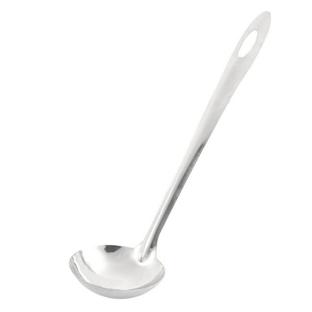 - Kitchen Utensil Stainless Steel Water Soup Ladle Silver Tone 23.5cm Length