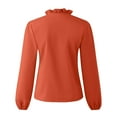thumbnail image 4 of Giftesty Women Casual Full Sleeve V-Neck Tops Loose Shirts Plus Size Women Clothing, 4 of 8