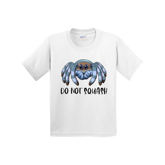 Inktastic Do Not Squash Cute Jumping Spider Youth T-Shirt