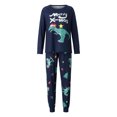 thumbnail image 2 of Meihuid Matching Christmas Pajamas for Family, Funny Holiday Cute Let It Snow Print Tops and Plaid Pants Xmas Sleepwear Pjs Set, 2 of 10