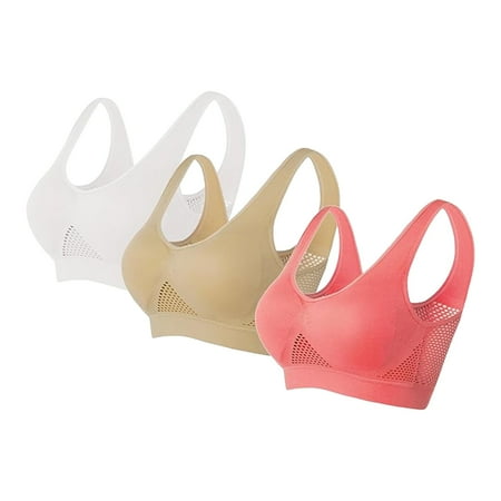FANGMONE Push up Bras for Women White Bra Push up 5x Sports Bras for Plus Size Sport Bras Workout Tank Tops with Built in Bra Supportive Comfort Wireless Shaping Bra Promotion Sale Clearance