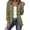 Army Green, variant on Denim Jacket for Women Ruffle Trim Leopard Print Fall Fashion Cheetah Jean Jacket Women Casual Button Down Long Sleeve Vintage Western Double Breast Open Front Jacket Coat