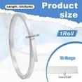 thumbnail image 2 of 16.4 FT x 0.4 Inch Aluminum Flashing Roll High Purity Aluminium Foil Strips 1060 Grade 1mm Aluminium Sheet Metal Roll Aluminium Target Aluminium Rolling for Crafting 1 Roll Raw, 2 of 9