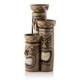 thumbnail image 1 of Alpine Tiki Three Bowl Cascading Fountain w/LED Light, 29 Inch Tall, 1 of 4