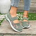 thumbnail image 2 of VNKIDY Comfortable Womens Casual Shoes Breathable Embroidered Flower Design Lightweight Comfortable Everyday Footwear Solid Color Summer Autumn, 2 of 8