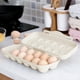 thumbnail image 1 of Contenedor de Almacenamiento de Huevos de 4 Niveles Deslizable - Organizador para Refrigerador con Diseño Abatible, Soporte para Huevos Que Ahorra Espacio, Protección Anticaídas, Plástico Transparent, 1 of 6