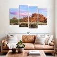 thumbnail image 2 of Elephant Stock Sedona Rock Formations Wall Art - Horizontal Multi Panel Canvas - Living Room Wall Decor - Nature Multi Panel - Blue And Gray Decor By Kenneth Keifer - 68" x 42", 2 of 8