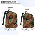 thumbnail image 3 of KLL Vintage Butterfly Green Print Travel Laptop Backpack - College Backpack Business Work Bag Nurse Bag Casual Daypack for Weekender Business Hiking -Small, 3 of 6