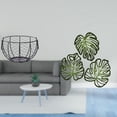 thumbnail image 2 of 4 Pieces Egg Basket Wire Woven Iron Palm Leaves Wood Wall Decor Multipurpose Kitchen Living Room, 2 of 8