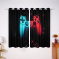 thumbnail image 2 of Alishomtll Blackout Curtains for Kids Room Gaming Print Window Curtains Thermal Insulated Grommet Drapes for Boys Girls, 2 of 9