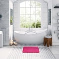 thumbnail image 5 of Bathroom Rug Memory Foam Mat 3D Pebble Fuchsia 32"L x 20"W, 5 of 7