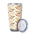 thumbnail image 2 of Uemuo Dachshund Print Travel Coffee Mug ,20oz Double-walled Car Cup ,Stainless Steel Insulated Tumbler Leak-proof Travel Cup Reusable Straw Car Cup-Without Straw, 2 of 8