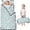 Unicorn and Wing Blue Pattern, variant on Unicorn and Head Blue Pattern Kids Nap Mat, Sleeping Mat with Removable Pillow with Handle & Fastening Straps, Soft Skin Friendly Gifts for Daycare Preschool,50"x20"