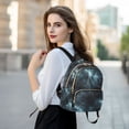 thumbnail image 6 of FORMRS Mini Backpack Purse for Women Travel Daypack Casual Shoulder Bag, Lightning Pattern, 6 of 7