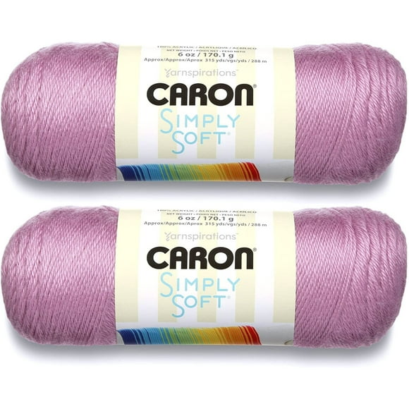 Bulk Buy: Caron Simply Soft Yarn Solids (2-Pack) (BlackBerry)
