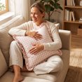 thumbnail image 7 of Leodye 1PCS Plaid Throw Pillow Cover, Checkered Cushion Case with Fringe for Sofa, Couch and Bed Home Interior Decoration -17.7*17.7IN, 7 of 7